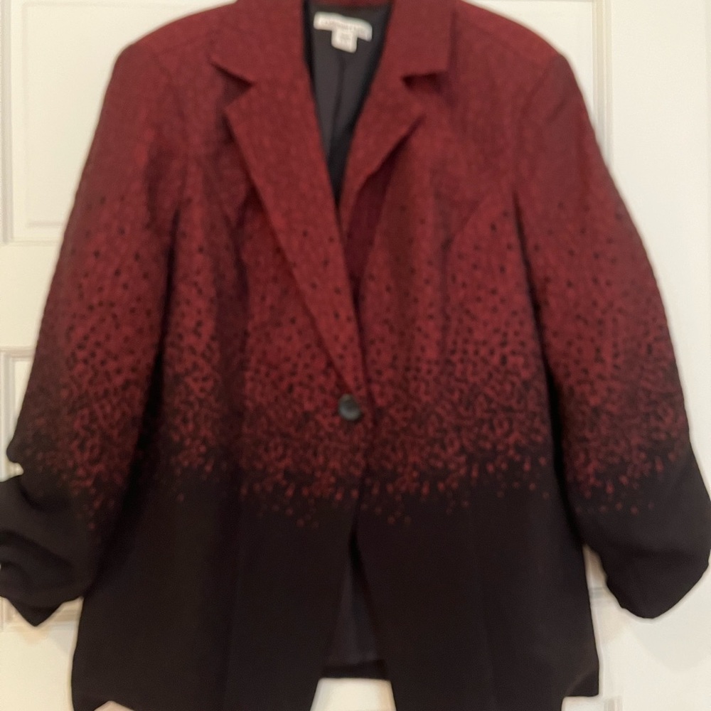 Ombrée jacquard jacket